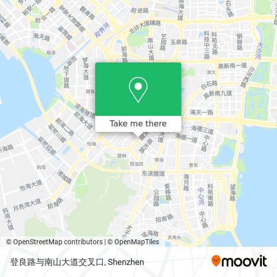 登良路与南山大道交叉口 map