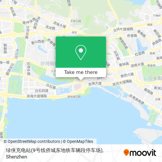 绿侠充电站(9号线侨城东地铁车辆段停车场) map
