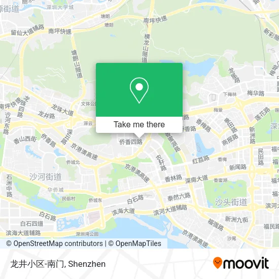 龙井小区-南门 map