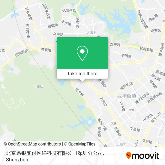 北京迅银支付网络科技有限公司深圳分公司 map