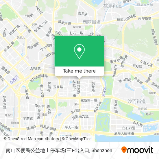 南山区便民公益地上停车场(三)-出入口 map