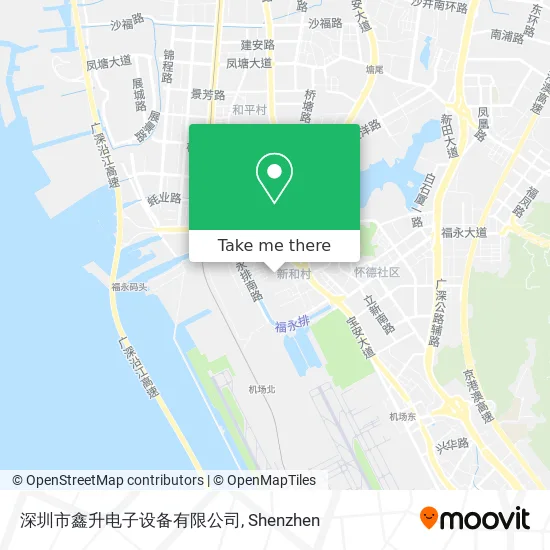 深圳市鑫升电子设备有限公司 map