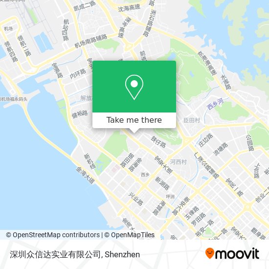 深圳众信达实业有限公司 map