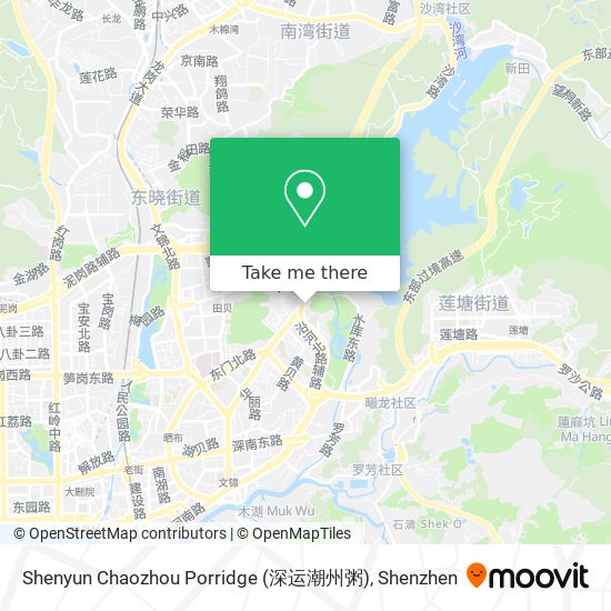 Shenyun Chaozhou Porridge (深运潮州粥) map