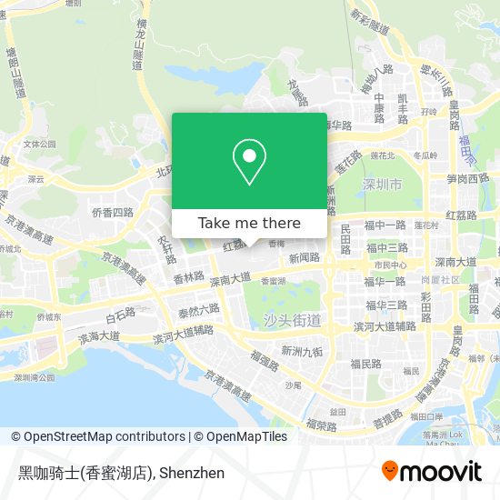 黑咖骑士(香蜜湖店) map