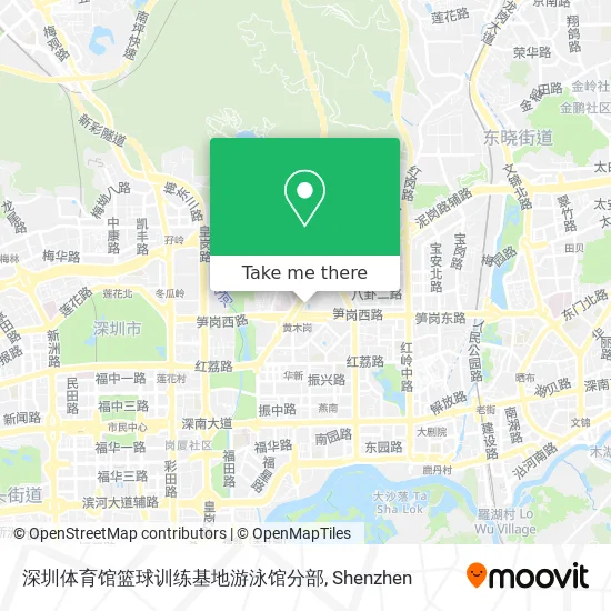 深圳体育馆篮球训练基地游泳馆分部 map