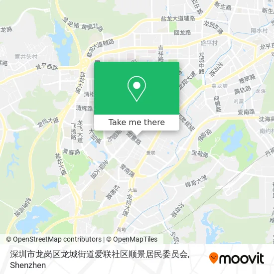 深圳市龙岗区龙城街道爱联社区顺景居民委员会 map