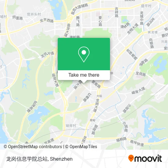 龙岗信息学院总站 map