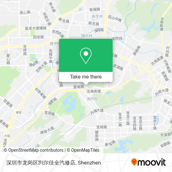深圳市龙岗区剀尔佳全汽修店 map