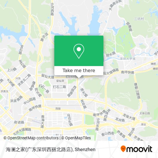 海澜之家(广东深圳西丽北路店) map
