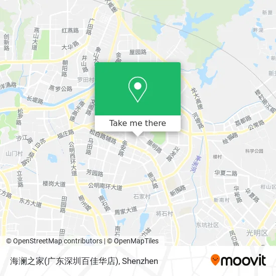 海澜之家(广东深圳百佳华店) map