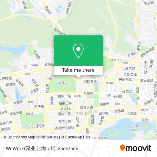 WeWork(深业上城Loft) map