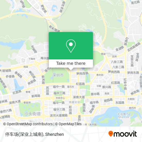 停车场(深业上城南) map
