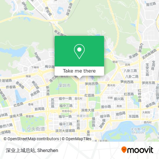 深业上城总站 map