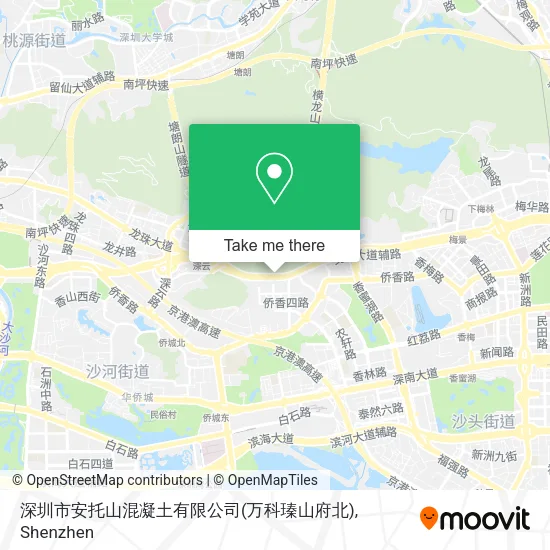 深圳市安托山混凝土有限公司(万科瑧山府北) map