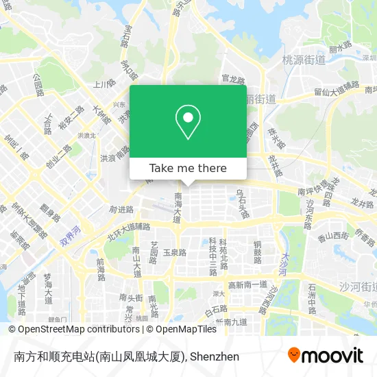 南方和顺充电站(南山凤凰城大厦) map
