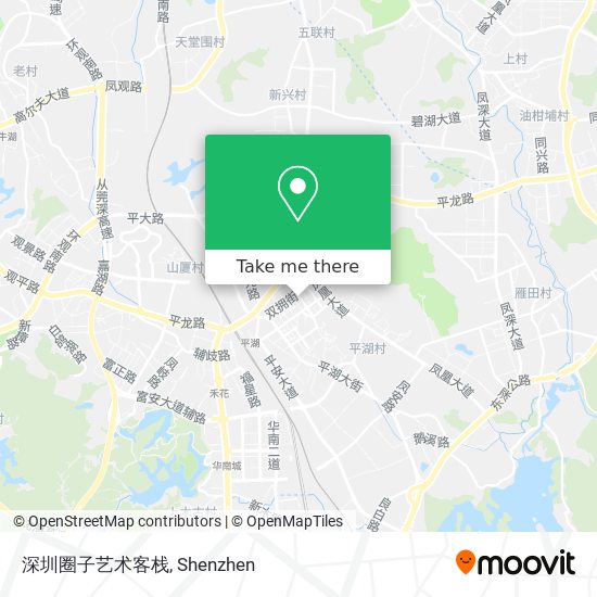 深圳圈子艺术客栈 map