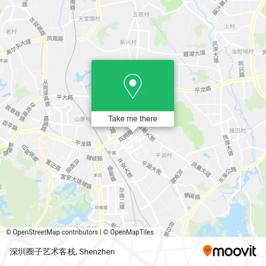 深圳圈子艺术客栈 map