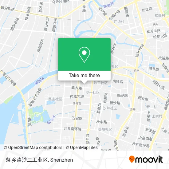蚝乡路沙二工业区 map