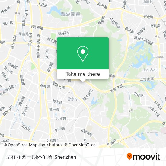 呈祥花园一期停车场 map