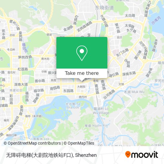 无障碍电梯(大剧院地铁站F口) map