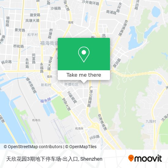 天欣花园3期地下停车场-出入口 map