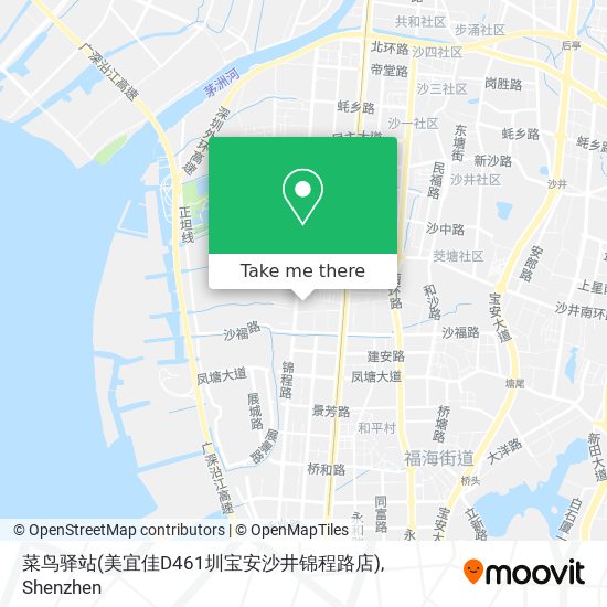 菜鸟驿站(美宜佳D461圳宝安沙井锦程路店) map