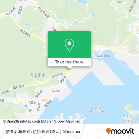 惠深沿海高速/盐排高速(路口) map