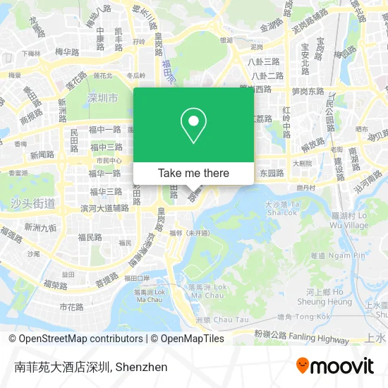 南菲苑大酒店深圳 map