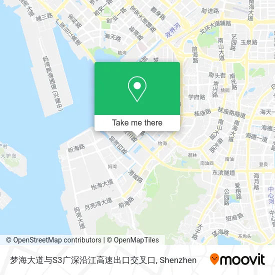 梦海大道与S3广深沿江高速出口交叉口 map