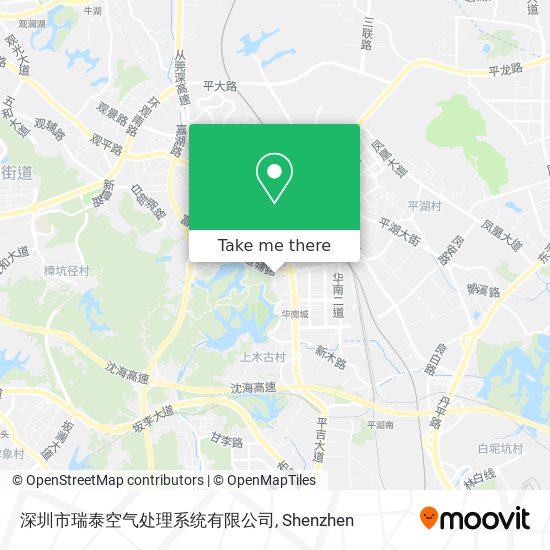 深圳市瑞泰空气处理系统有限公司 map