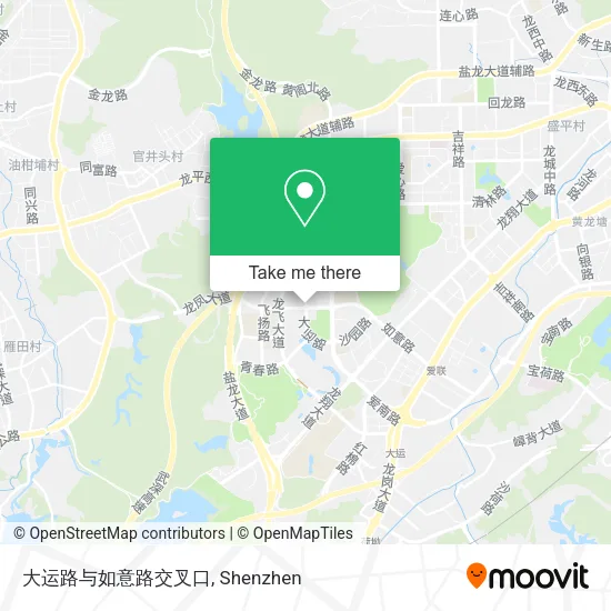 大运路与如意路交叉口 map