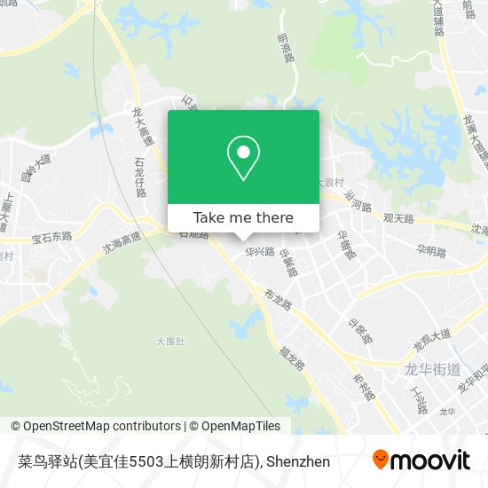 菜鸟驿站(美宜佳5503上横朗新村店) map