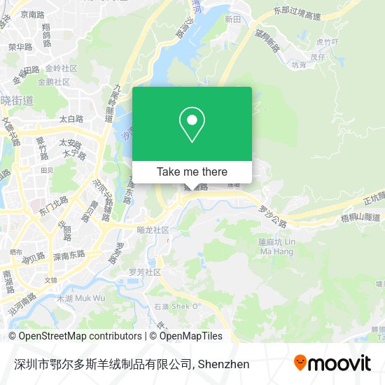 深圳市鄂尔多斯羊绒制品有限公司 map