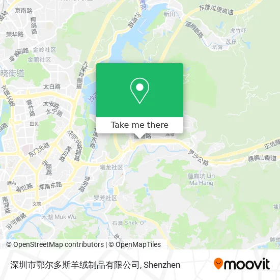 深圳市鄂尔多斯羊绒制品有限公司 map