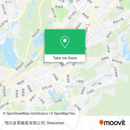 鄂尔多斯服装有限公司 map
