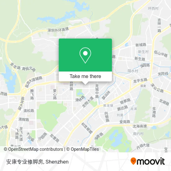 安康专业修脚房 map