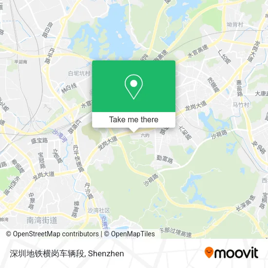 深圳地铁横岗车辆段 map