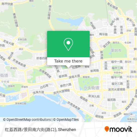 红荔西路/景田南六街(路口) map
