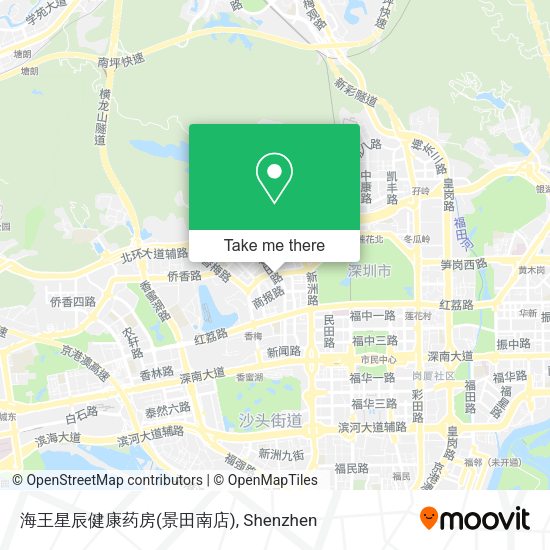 海王星辰健康药房(景田南店) map