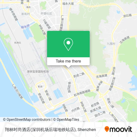 翔林时尚酒店(深圳机场后瑞地铁站店) map