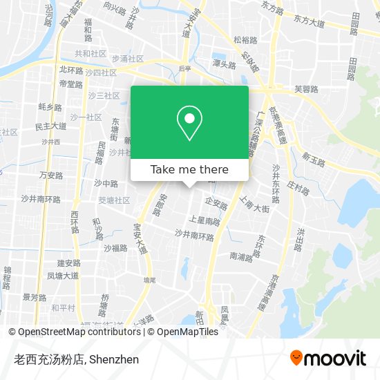 老西充汤粉店 map