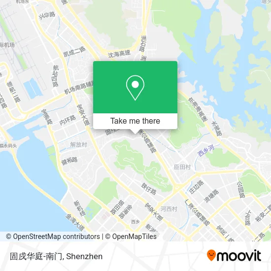 固戍华庭-南门 map