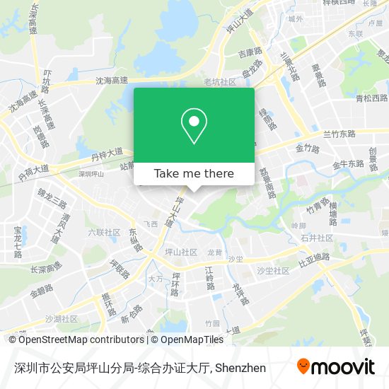 深圳市公安局坪山分局-综合办证大厅 map