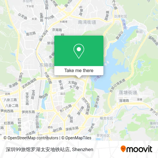 深圳99旅馆罗湖太安地铁站店 map