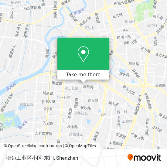 衙边工业区小区-东门 map
