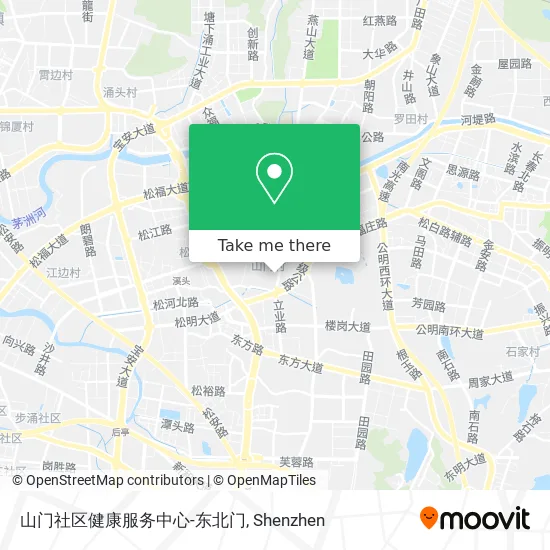 山门社区健康服务中心-东北门 map
