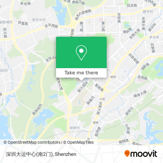 深圳大运中心(南2门) map