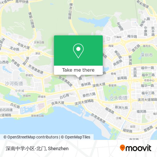 深南中学小区-北门 map