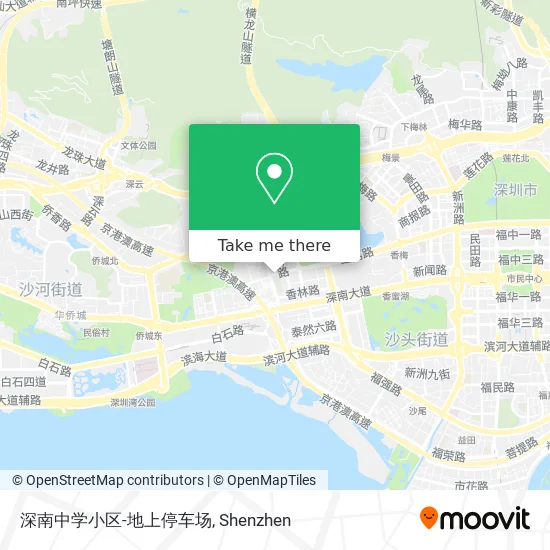 深南中学小区-地上停车场 map